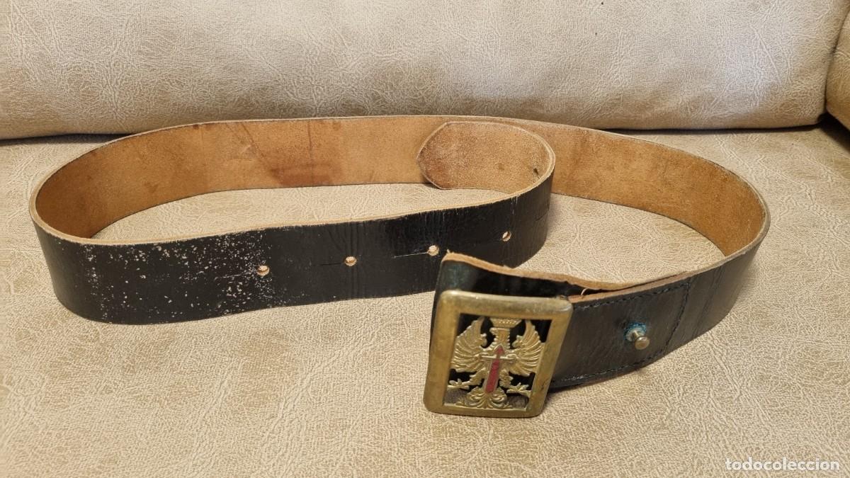 Militaria: Cintur&oacute;n de cuero Ej&eacute;rcito Espa&ntilde;ol &eacute;poca de Franco - Foto 2