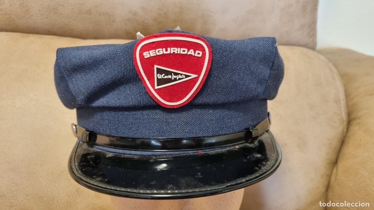 Militaria: Gorra de plato de vigilante de seguridad del Corte Ingl&eacute;s