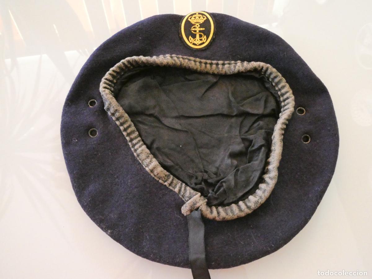 Militaria: BOINA MILITAR. MARINA ARMADA ESPA&Ntilde;OLA. TALLA 54 APROX. 110GR