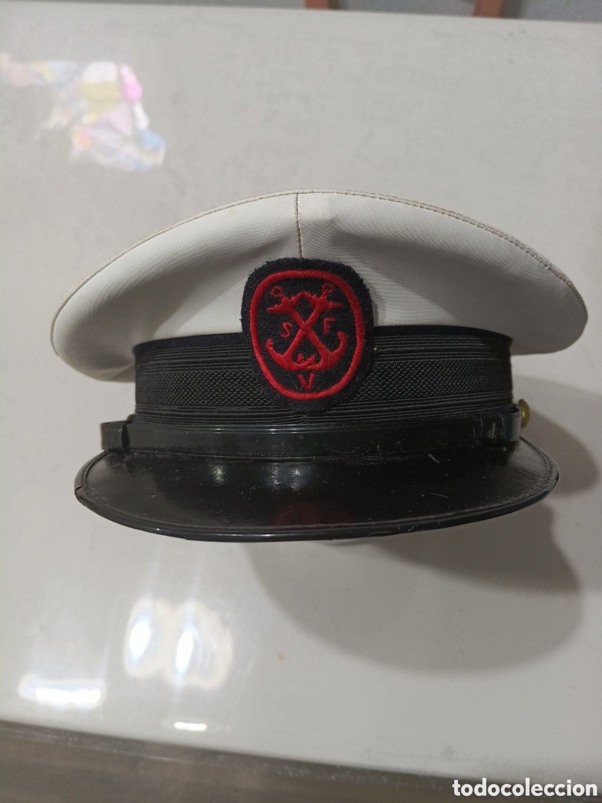 Militaria: Gorra de plato del SERVICIO DE VIGILANCIA FISCAL