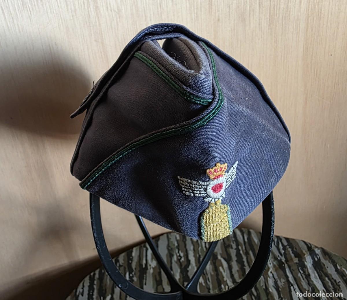 Militaria: Gorrillo / pl&aacute;tano de faena de cabo de aviaci&oacute;n, &eacute;poca de Juan Carlos, talla 58