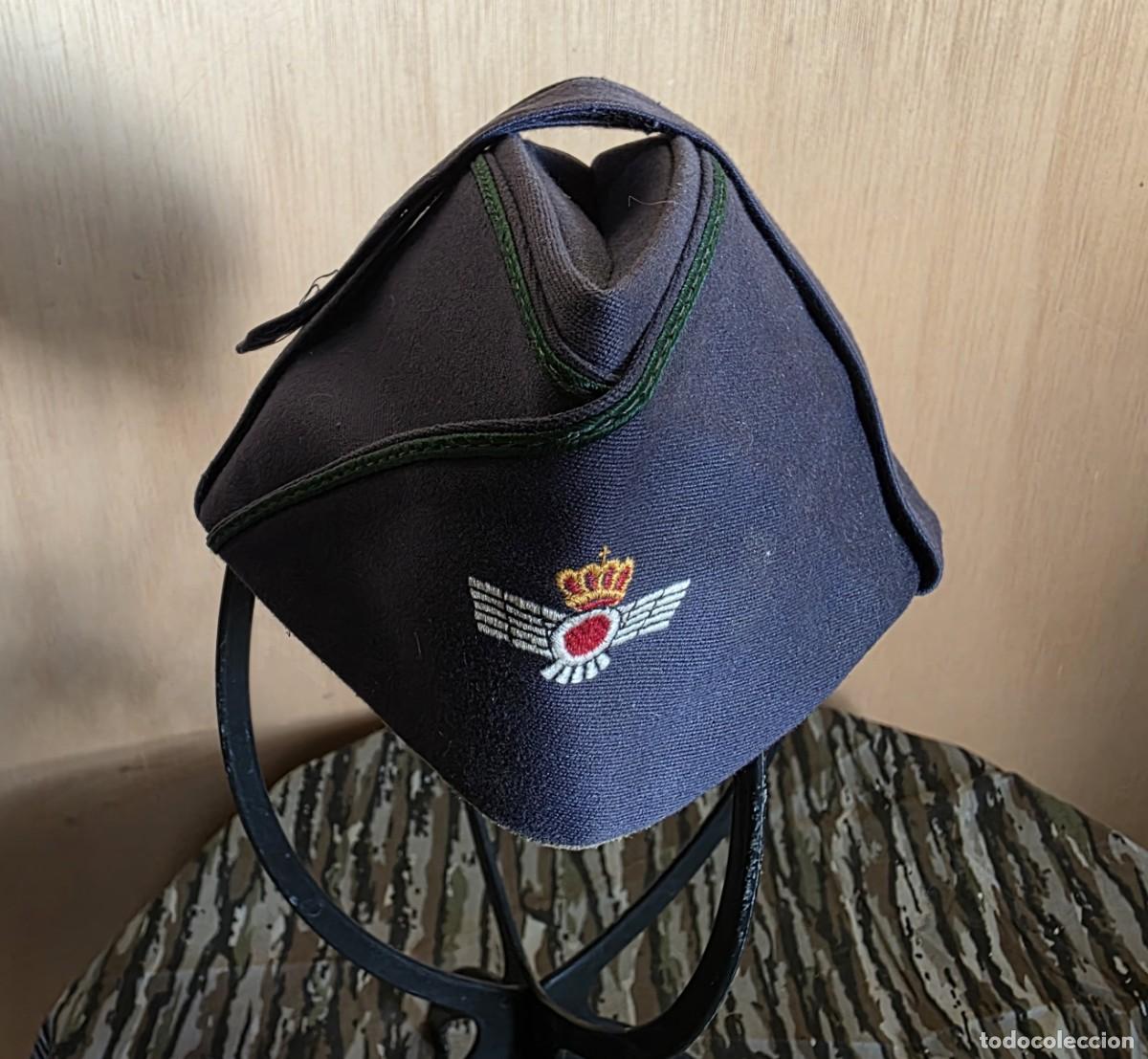 Militaria: Gorrillo / pl&aacute;tano de aviaci&oacute;n de faena, &eacute;poca de Juan Carlos, talla 58