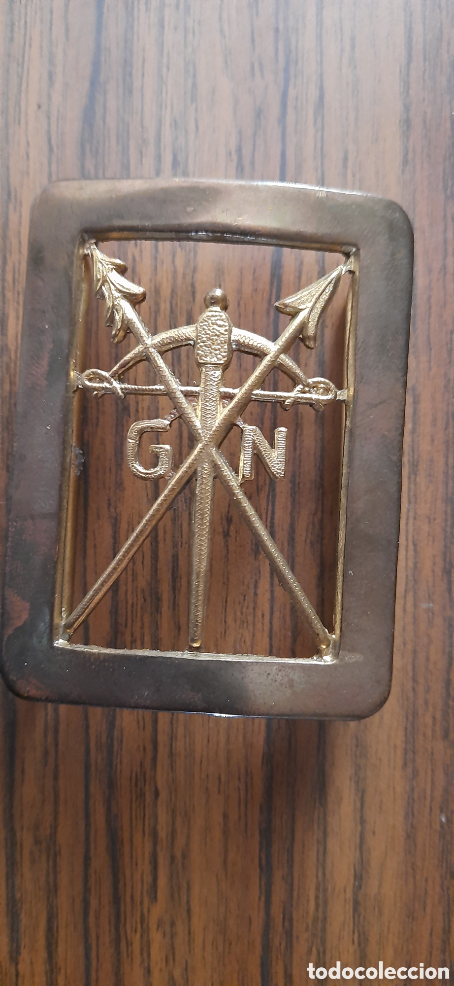 Militaria: hebilla Guinea protectorado espa&ntilde;ol