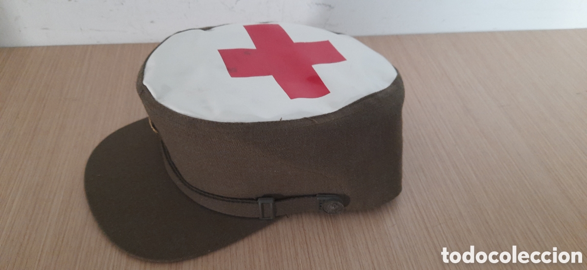 Militaria: gorra de paseo de la cruz roja espa&ntilde;ola modelo a&ntilde;os 80