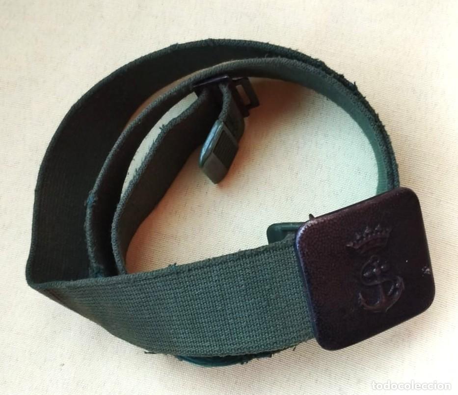 Militaria: CINTURON DE TROPA DE INFANTERIA DE MARINA ESPA&Ntilde;OLA, HEBILLA METALICA DE HIERRO, A&Ntilde;OS 70.