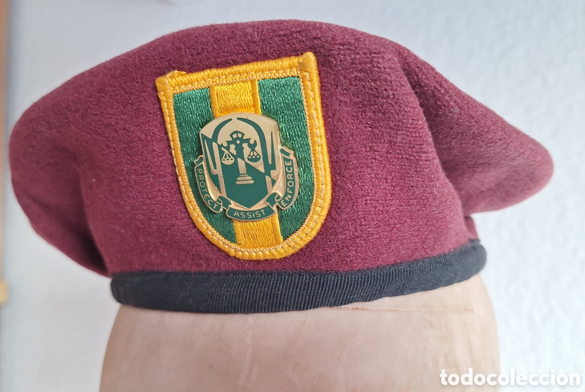 Militaria: US 503 MILITARY POLICE BATALLON BERET BOINA MILITAR ESTADOS UNIDOS PAGO SOLO WESTERN UNION