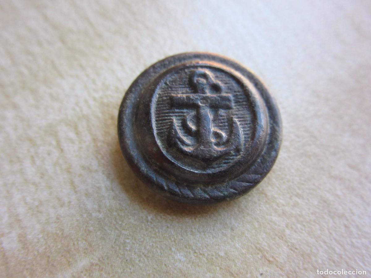 Military Antiques: Bot&oacute;n de La Marina Posible S XIX Di&aacute;metro 1,4 cm