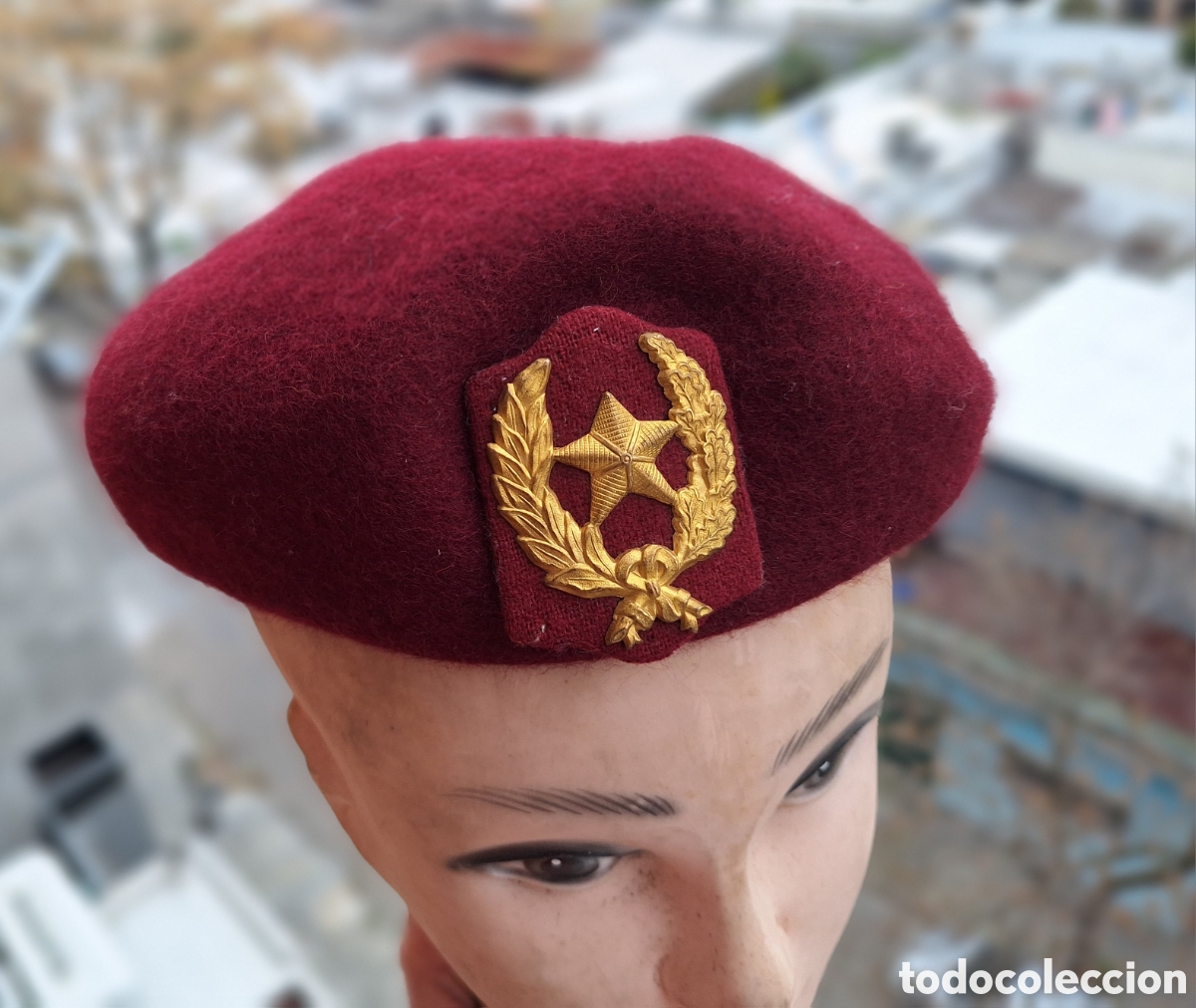 Militaria: PARAGUAYAN NATIONAL POLICE BERET BOINA POLICIA PARAGUAY SOLO WESTERN UNION