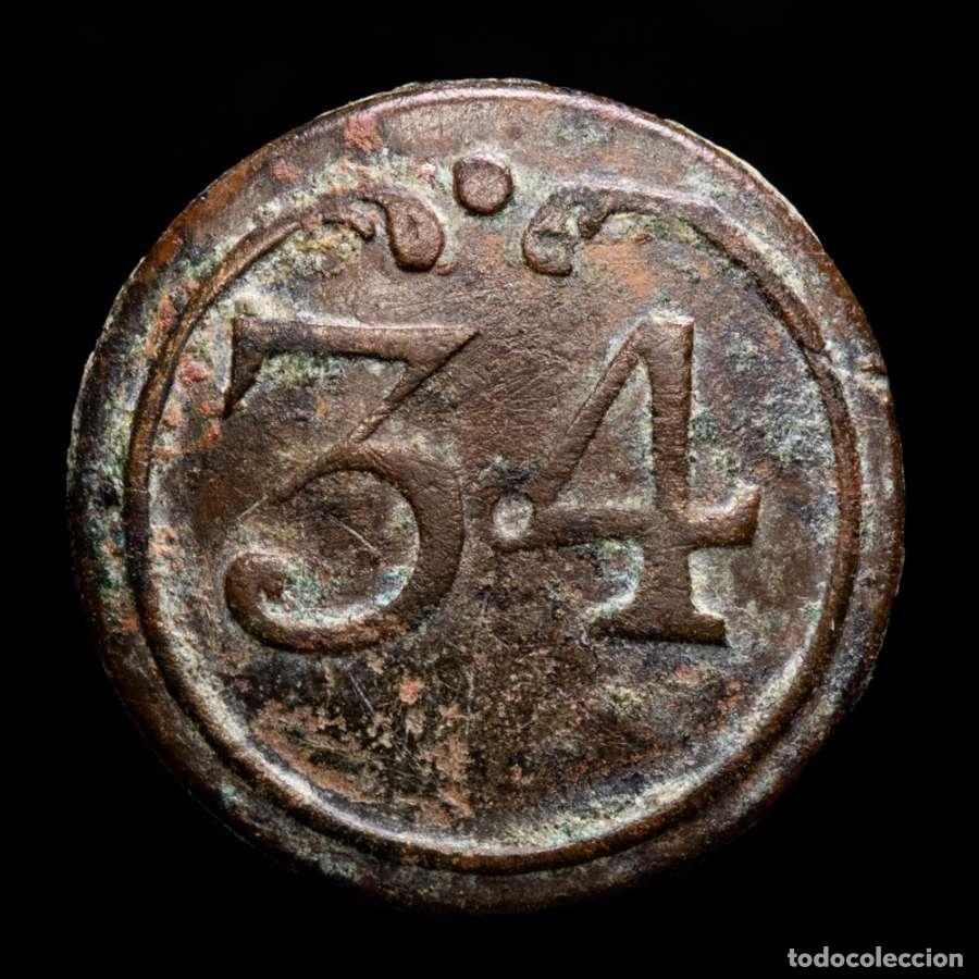 Militaria: Ej&eacute;rcito napoleonico en Espa&ntilde;a, 1808-1814. Bot&oacute;n 34&ordm; reg. de linea
