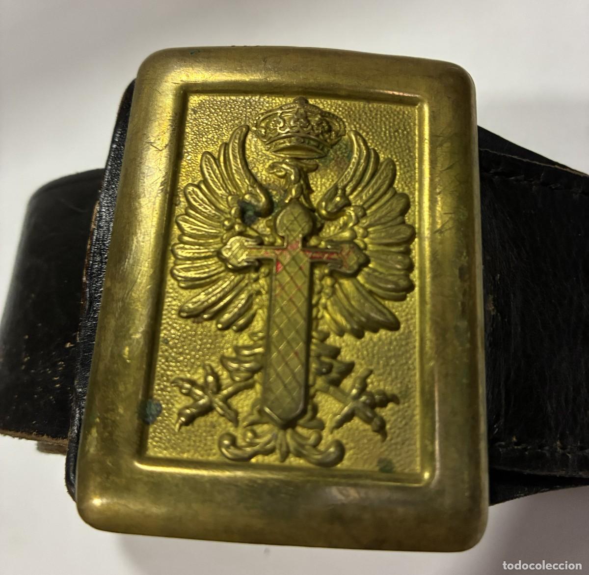 Militaria: ANTIGUO CINTUR&Oacute;N PIEL GUARDIA CIVIL A A&Ntilde;OS 40-50