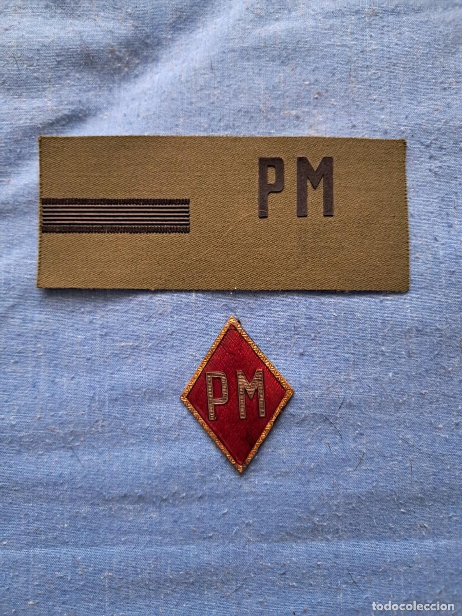 Militaria: ROMBO Y PARCHE GALLETA CABO PRIMERO POLIC&Iacute;A MILITAR