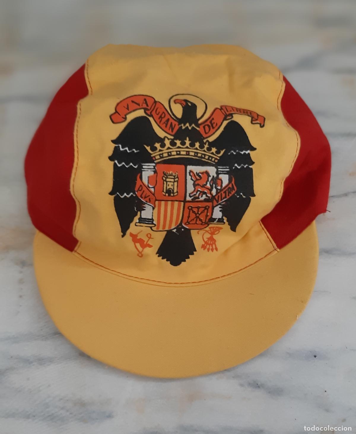 Militaria: ANTIGUA GORRA CON ESCUDO DE ESPA&Ntilde;A A&Ntilde;OS 70 PRECONSTITUCIONAL FRANCO FRANQUISTA