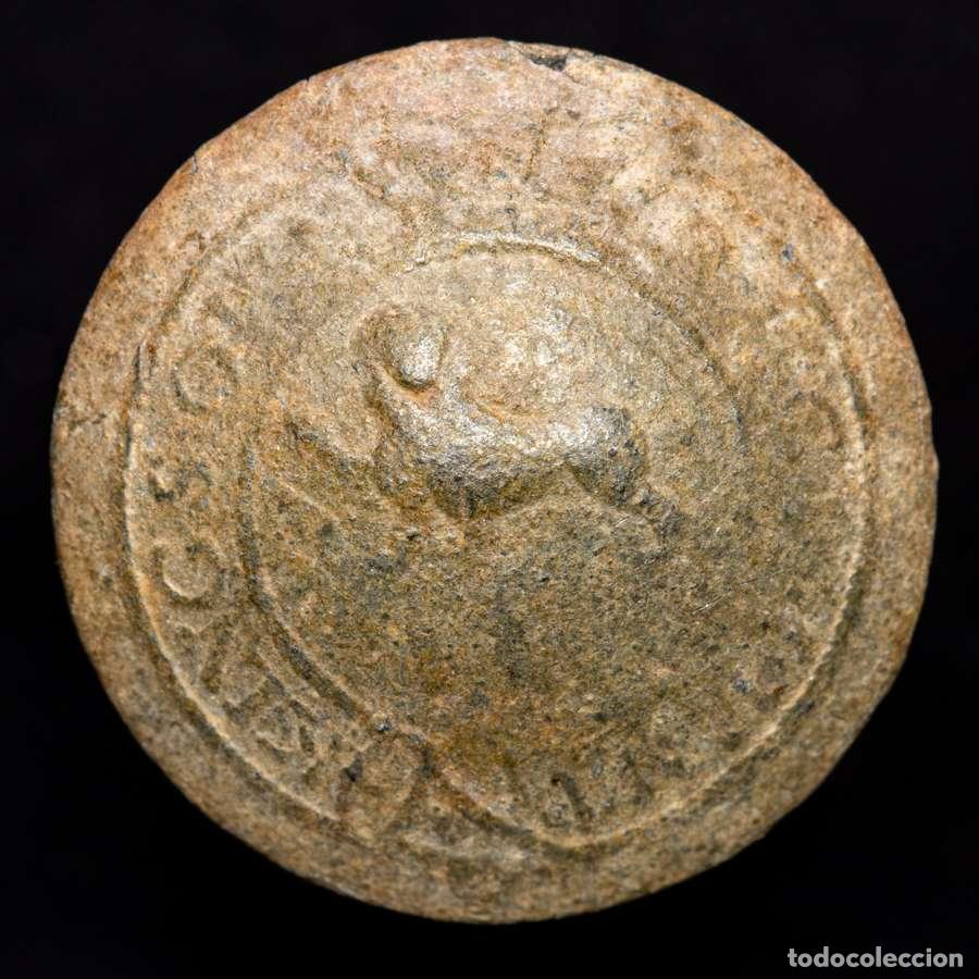 Militaria: Ej&eacute;rcito brit&aacute;nico en Espa&ntilde;a, 1808-114. Bot&oacute;n 4&ordm;. reg. KINGS OWN!