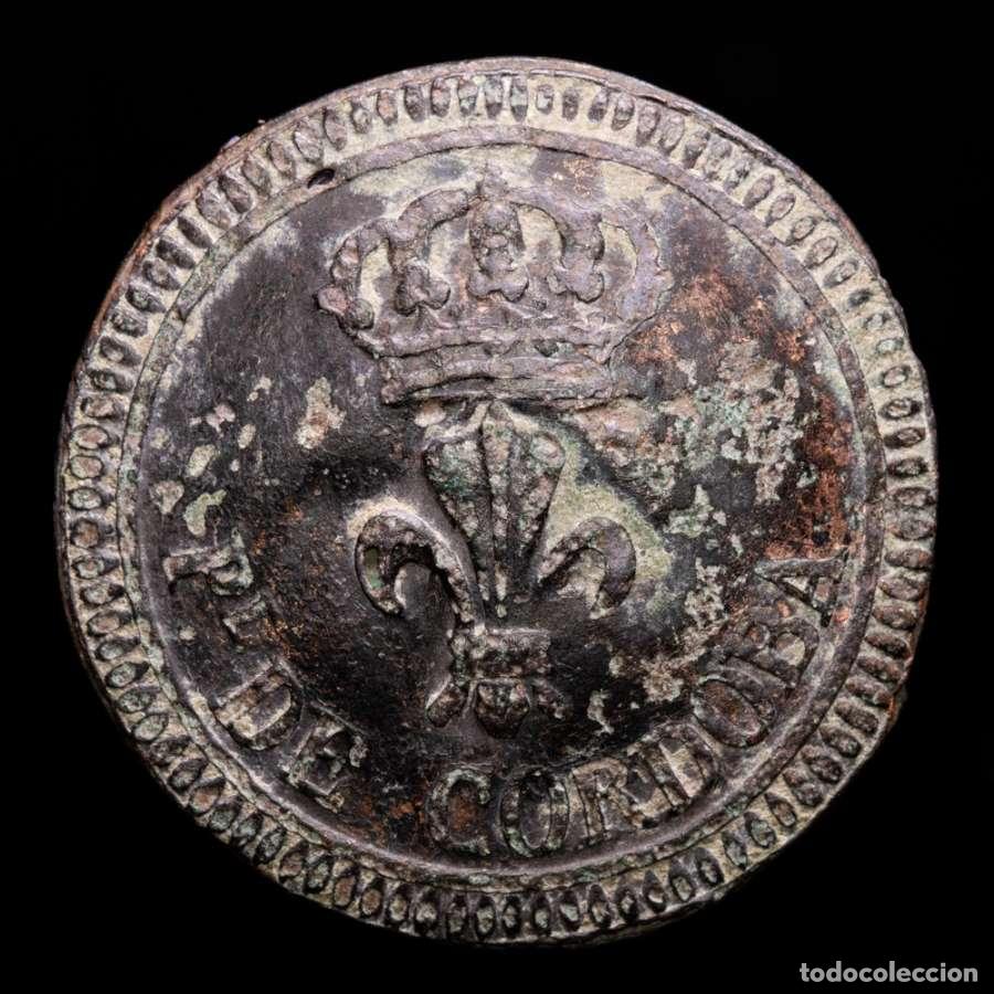 Militaria: Guerra de Independencia, bot&oacute;n espa&ntilde;ol, Regimiento de linea CORDOBA