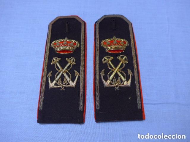 Militaria: Antigua pareja de hombreras de marina o armada de Alfonso XIII. Originales.
