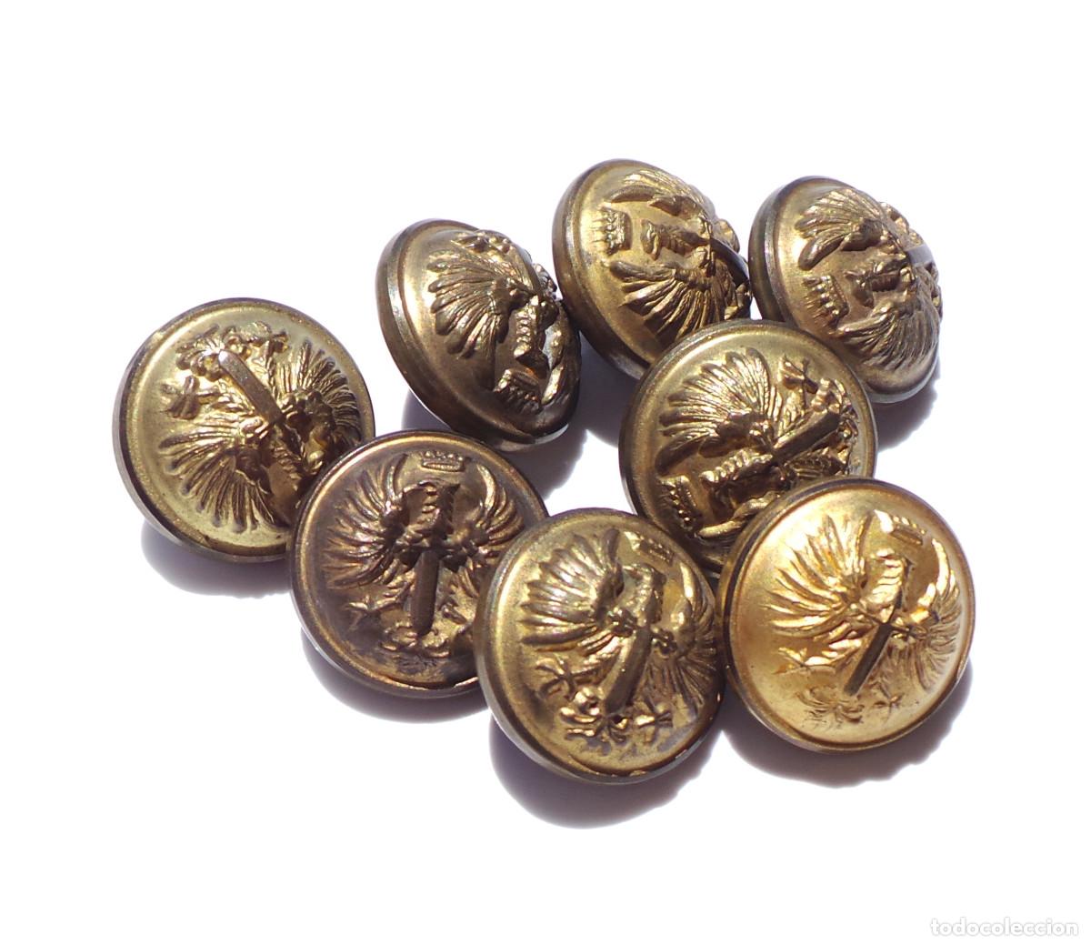 Militaria: LOTE DE BOTONES, MILITARES. EJERCITO DE TIERRA. 2 CM DE DI&Aacute;METRO, APROX.