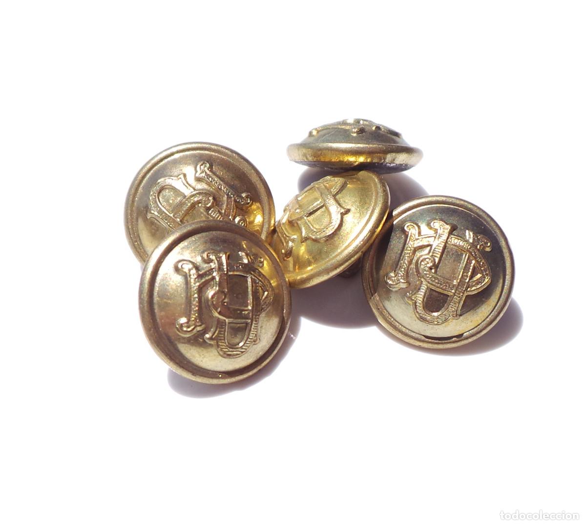 Militaria: LOTE DE BOTONES POLICIA URBANA. 1,5 CM DE DI&Aacute;METRO.