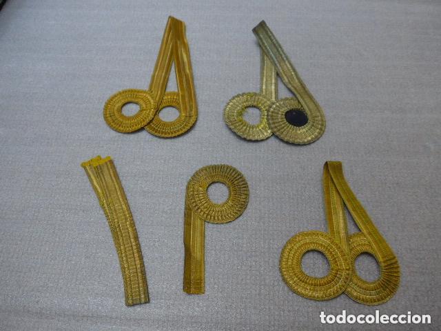 Militaria: Lote de antiguos galones espa&ntilde;oles de marina, originales.