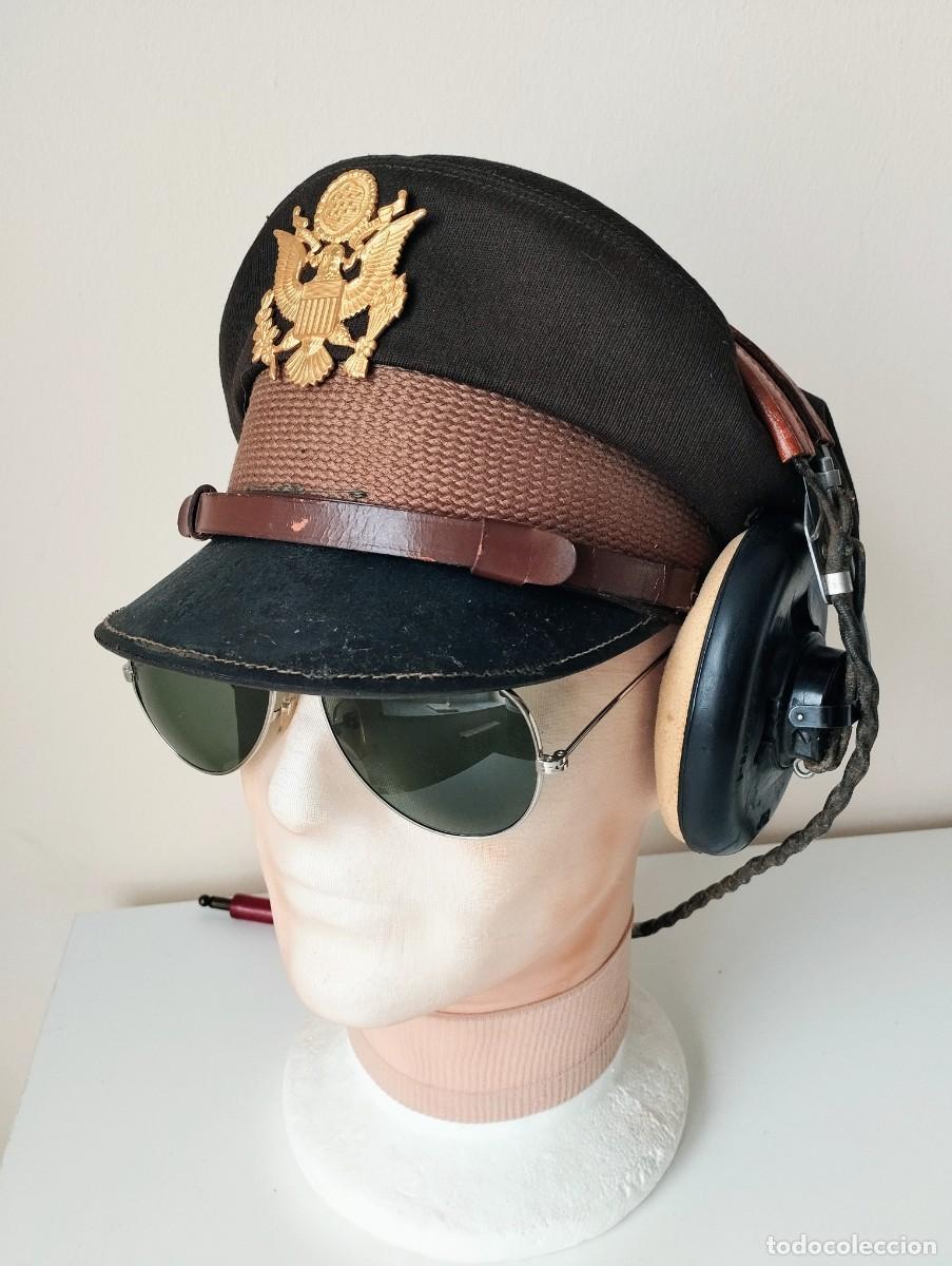 Militaria: Gorra US &rdquo;Crusher&rdquo; chocolate. II Guerra mundial