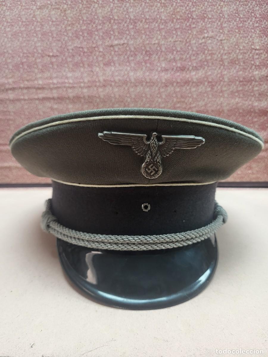 Militaria: GORRA MILITAR EJERCITO ALEMAN EMBLEMAS NAZIS 1856 U NVA 56