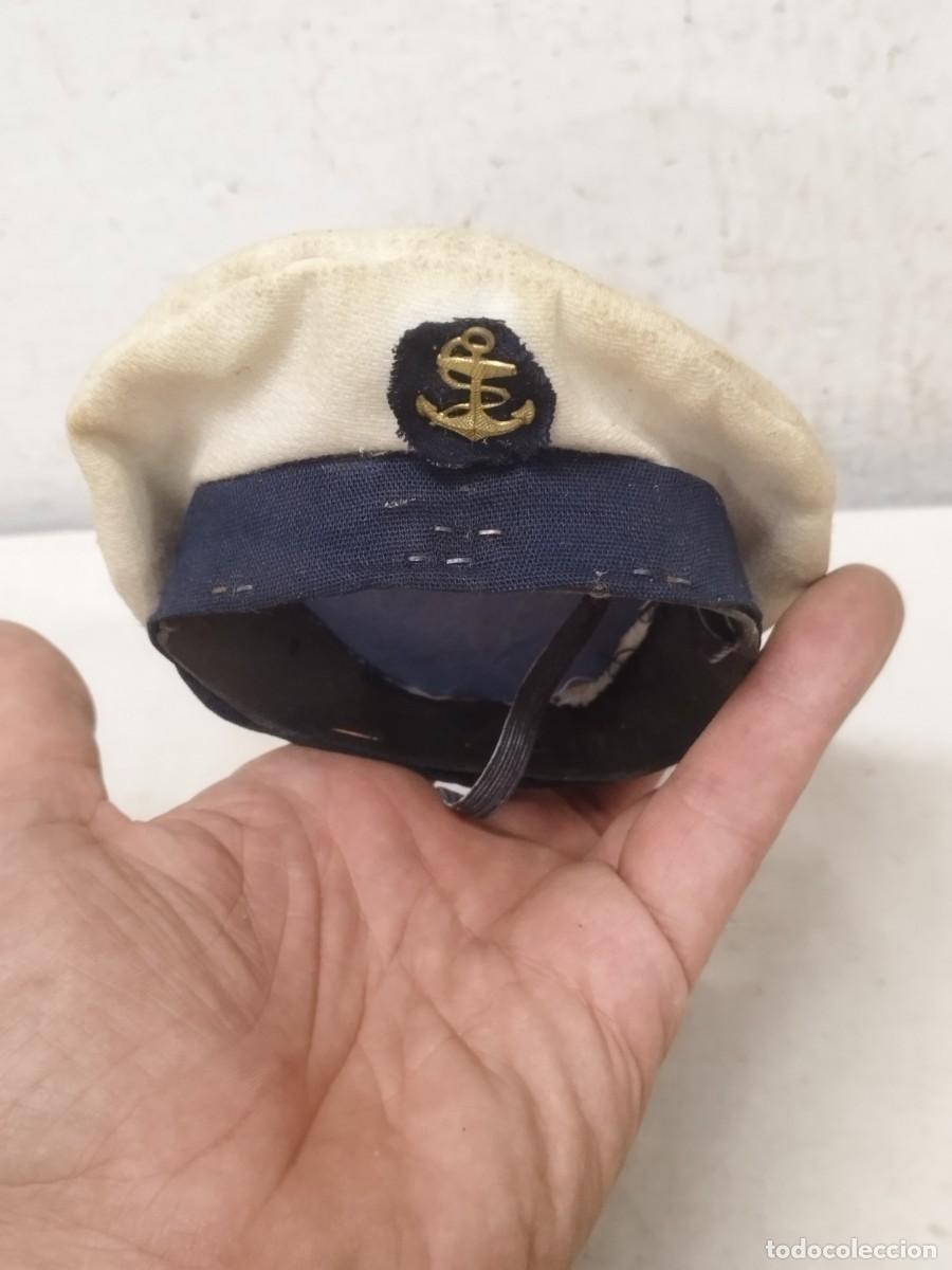 Militaria: Antigua gorra lepanto de marinero. Para muneca, mu&ntilde;eco.