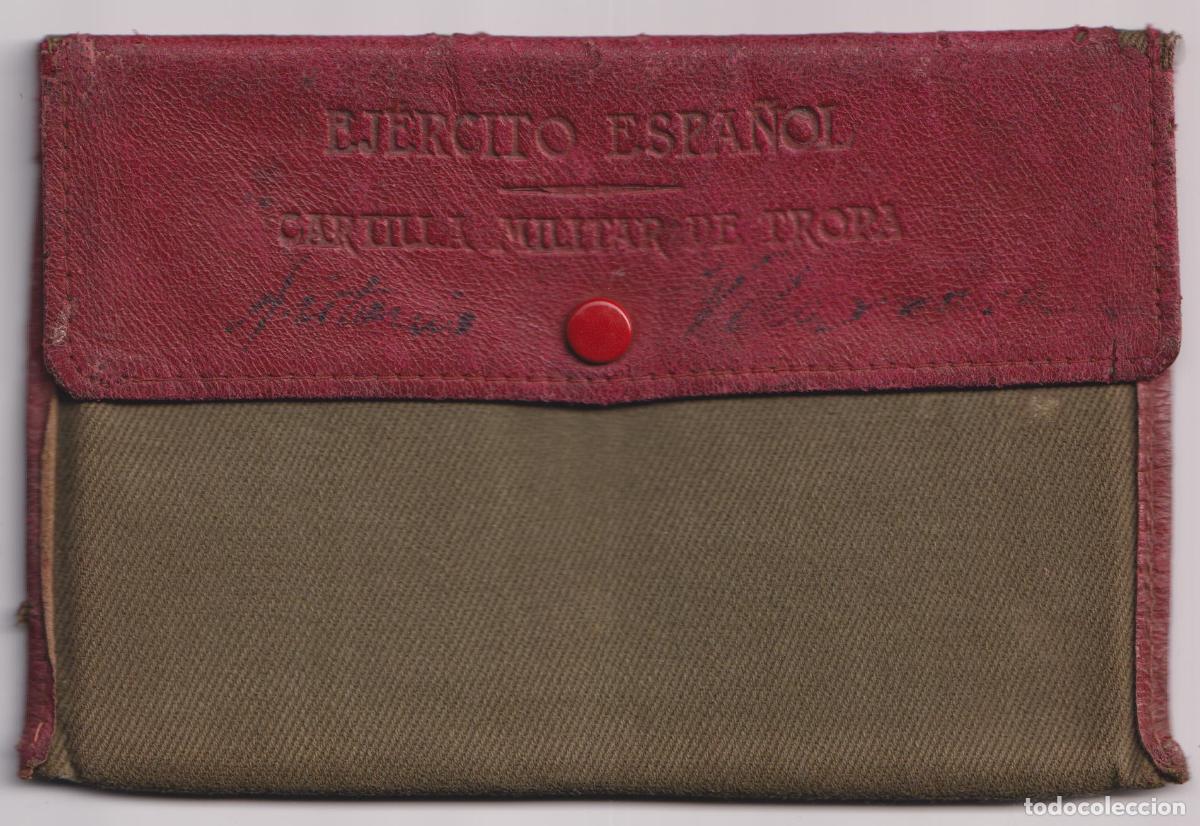 Militaria: CARTERA DE TELA PARA CARTILLA MILITAR,DE TROPA DEL EJ&Eacute;RCITO ESPA&Ntilde;OL &ndash; A&Ntilde;OS 40