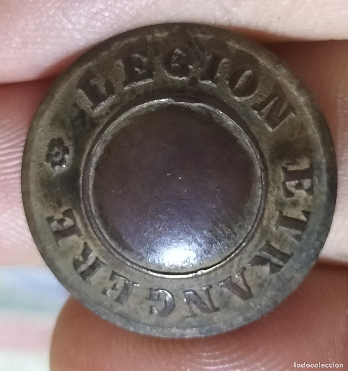Militaria: Bot&oacute;n militar.1a Guerra Mundial.Legi&oacute;n Extranjera Francesa, 1914-1918