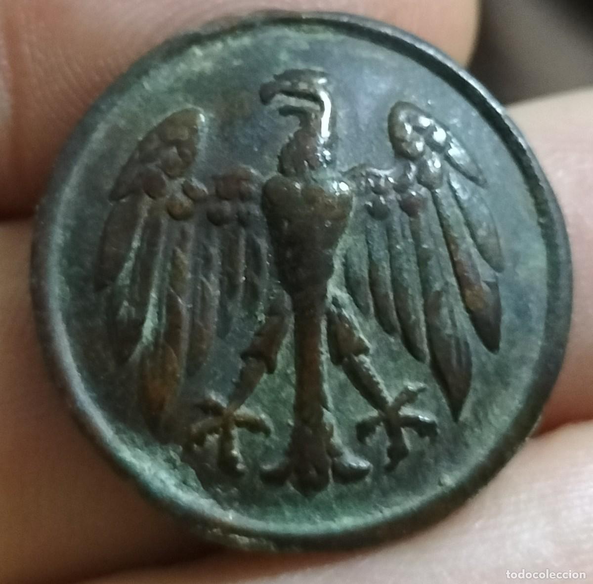 Militaria: Bot&oacute;n militar Rep&uacute;blica de Weimar 1920 y principios a&ntilde;os 1930.