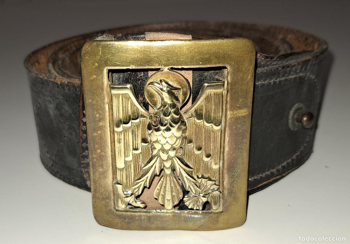 Militaria: CINTUR&Oacute;N Y HEBILLA POLIC&Iacute;A ARMADA - A&Ntilde;OS 50 / 60