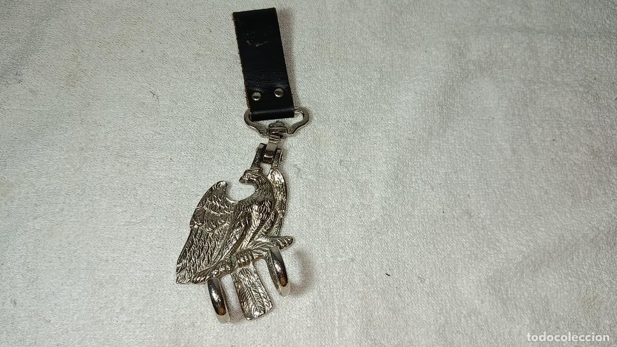 Militaria: ANTIGUA PERCHA DE TAMBOR GANCHO SOPORTE MILITAR AGUILA IMPERIAL CINTURON DEL EJERCITO ALEMAN