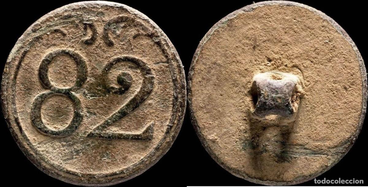 Militaria: Button 82 st line Infantry French army, Napoleonic wars - 22 mm
