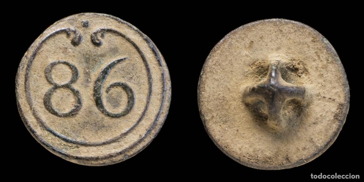 Militaria: Button 86 st line Infantry French army, Napoleonic wars - 16 mm.French Army - Napoleonic Wars Spanis