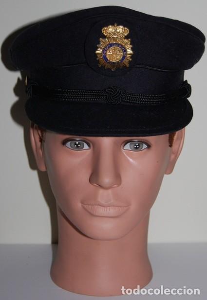 Militaria: ANTIGUA GORRA DE PLATO POLICIA NACIONAL AGENTE (DESCATALOGADA)
