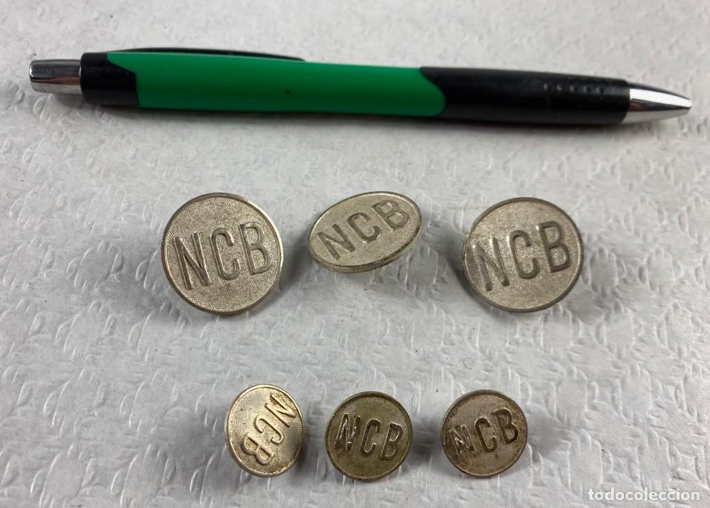 Militaria: NCB lote de 6 de botones de 22 y 14mm Siglo XIX 110