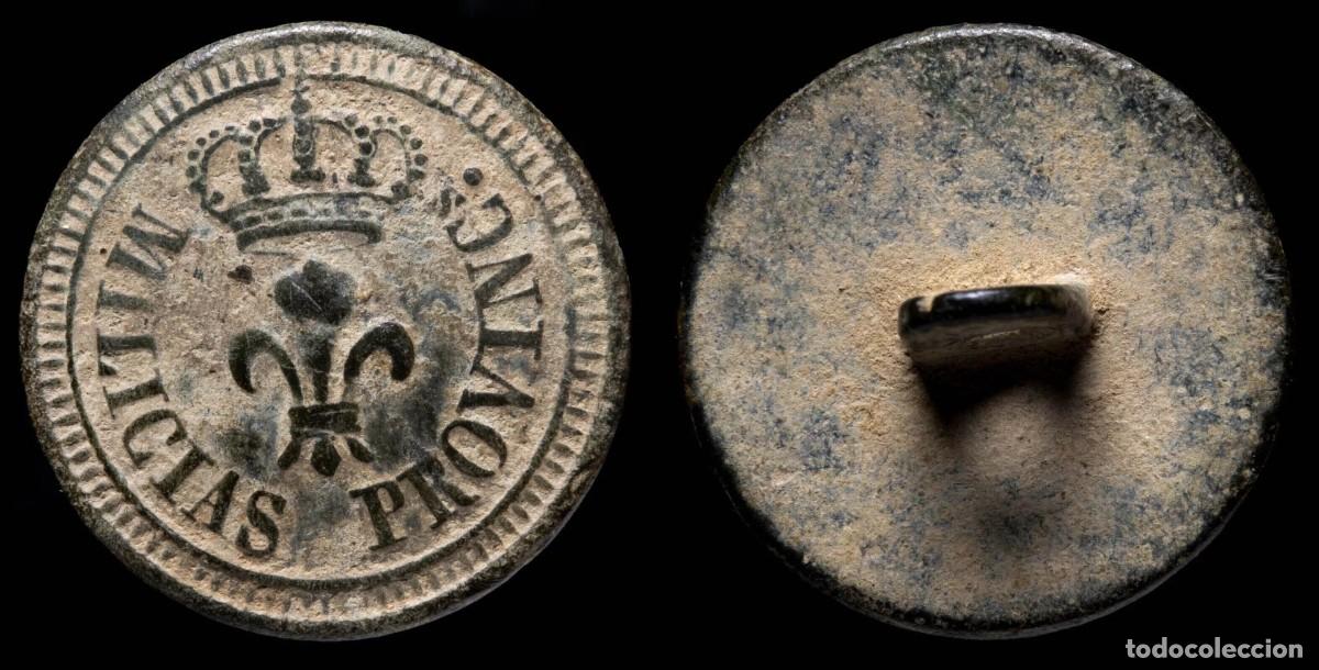 Militaria: Button Military Spanish, Milicias Provinciales 1824-1841 - 23 mm.