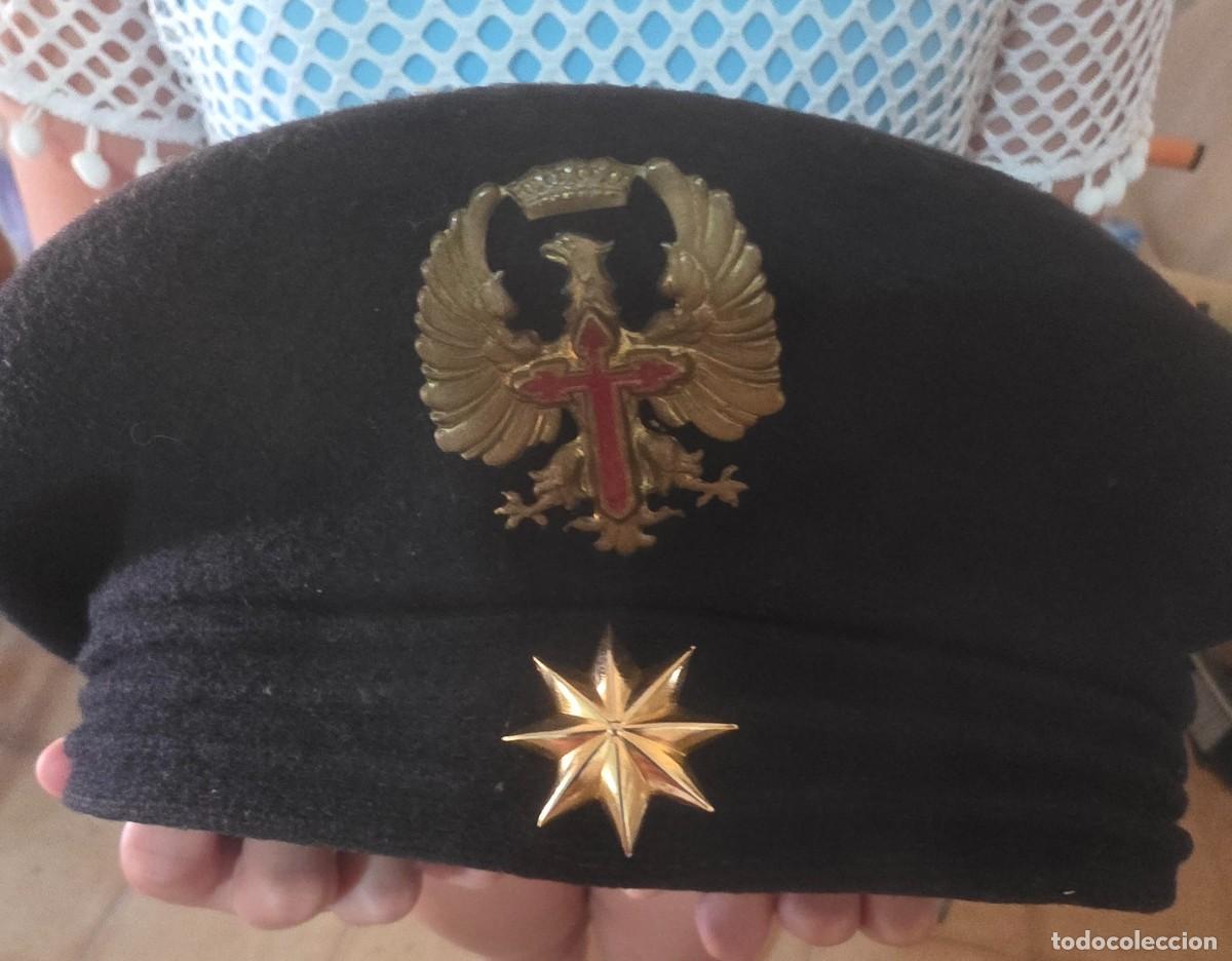 Militaria: Boina carrista ej&eacute;rcito espa&ntilde;ol &eacute;poca franco, empleo coronel