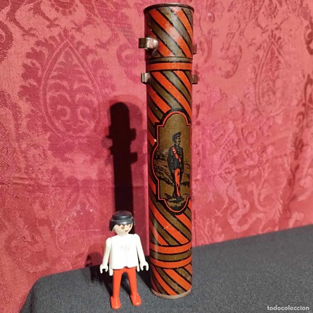 Militaria: TUBO PORTADOCUMENTOS LITOGRAFIADO DEL EJERCITO ESPA&Ntilde;OL. EPOCA ISABELINA - REEMPLAZO 1844 - MILITAR