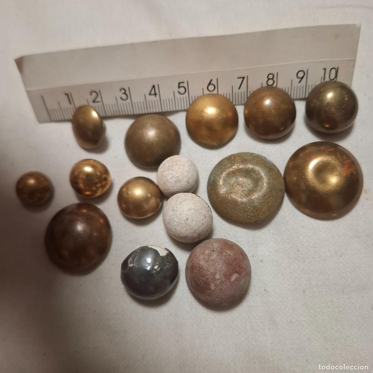 Militaria: Lote 15 botones uniformes militares