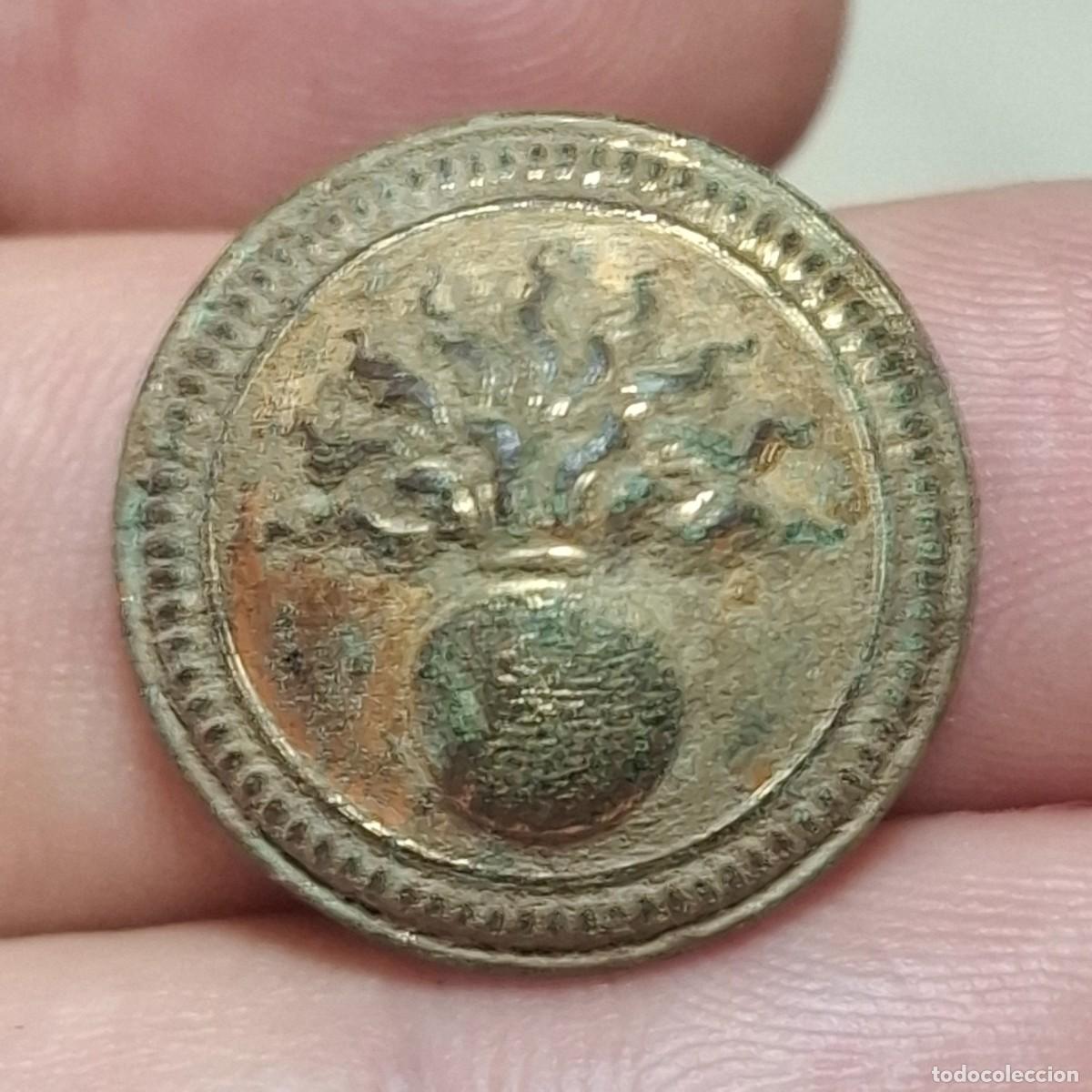 Militaria: boton de infanter&iacute;a dorado, Tercera Rep&uacute;blica - 21 mm -
