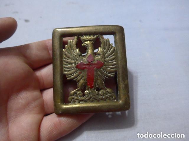 Militaria: Antigua hebilla militar espa&ntilde;ola franquista, epoca de Franco.