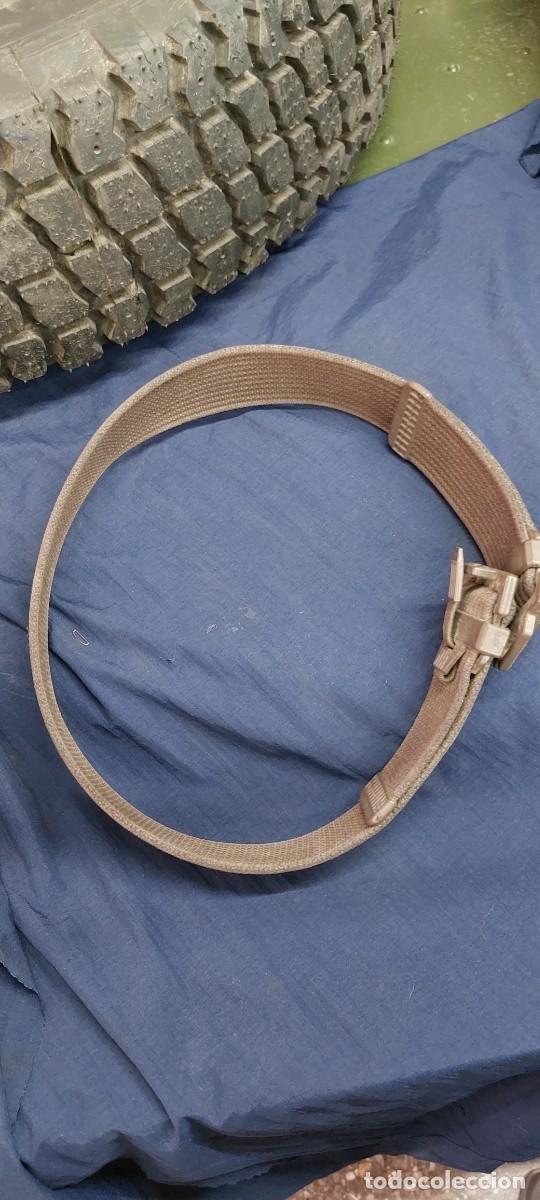 Militaria: CINTURON LONA MARRON. POLICIA NACIONAL( C.R.G.)