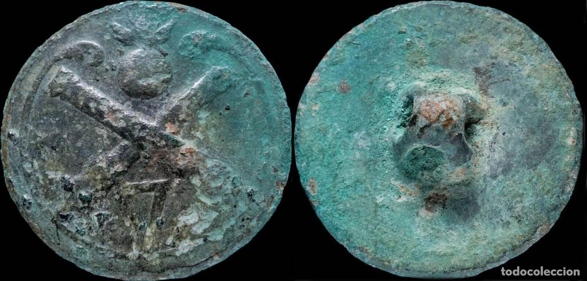 Military Antiques: Button Military French Regiment 7, Napoleonic Wars, 22 mm