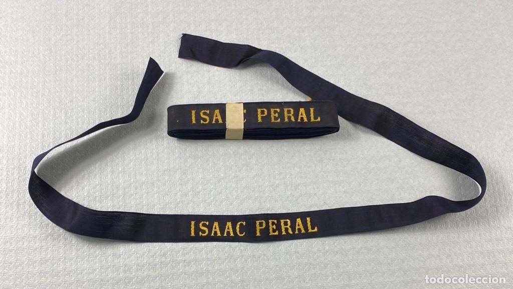 Militaria: Cinta para gorro Lepanto de tripulante del Submarino A-0 ISAAC PERAL 1916 Original
