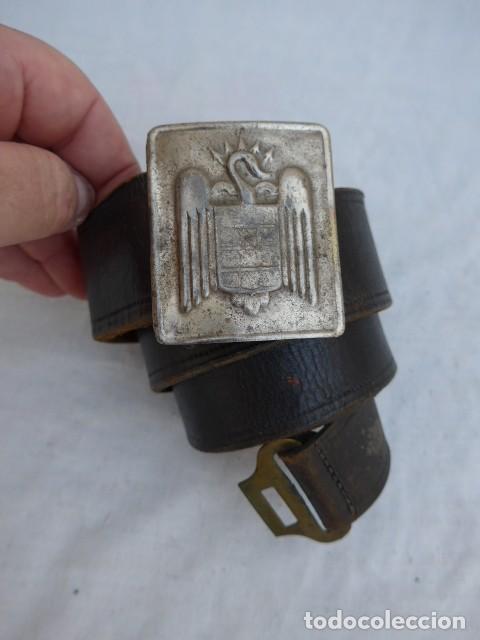 Militaria: ANTIGUO CINTURON CON HEBILLA DEL SEU O FRENTE DE JUVENTUDES FALANGE