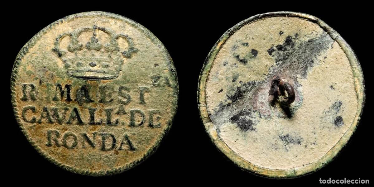 Militaria: Button Real Maestranza de Caballeria of Ronda, 27 mm.