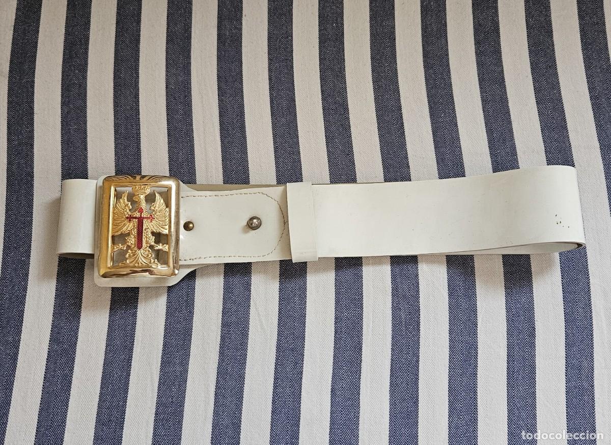 Militaria: Cintur&oacute;n Militar De Gala De Suboficial Del Ejercito De Tierra Espa&ntilde;ol, &Eacute;poca Franquista.
