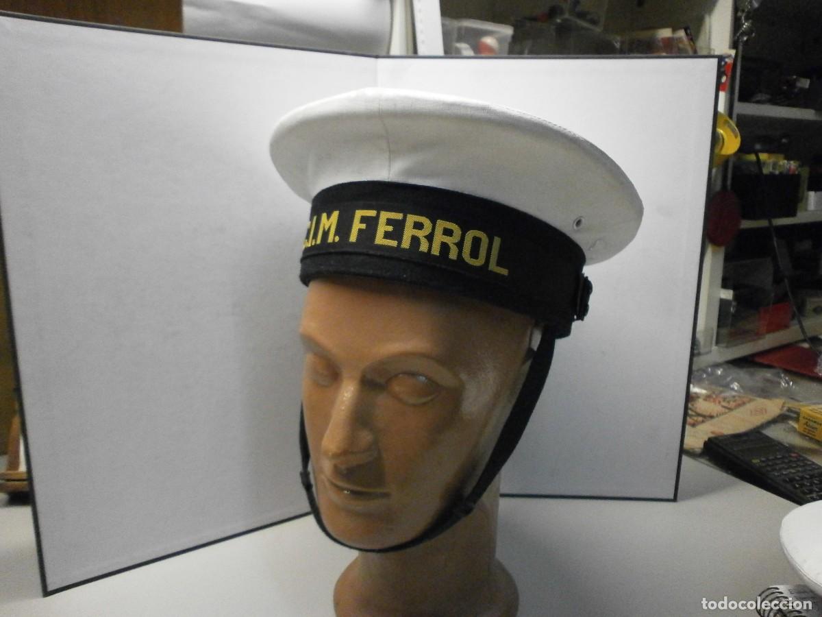 Militaria: gorra de la armada espa&ntilde;ola C.I.M FERROL