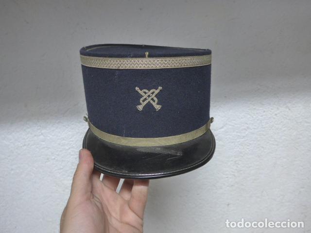 Militaria: Antigua gorra kepi frances de musico, original. Francia