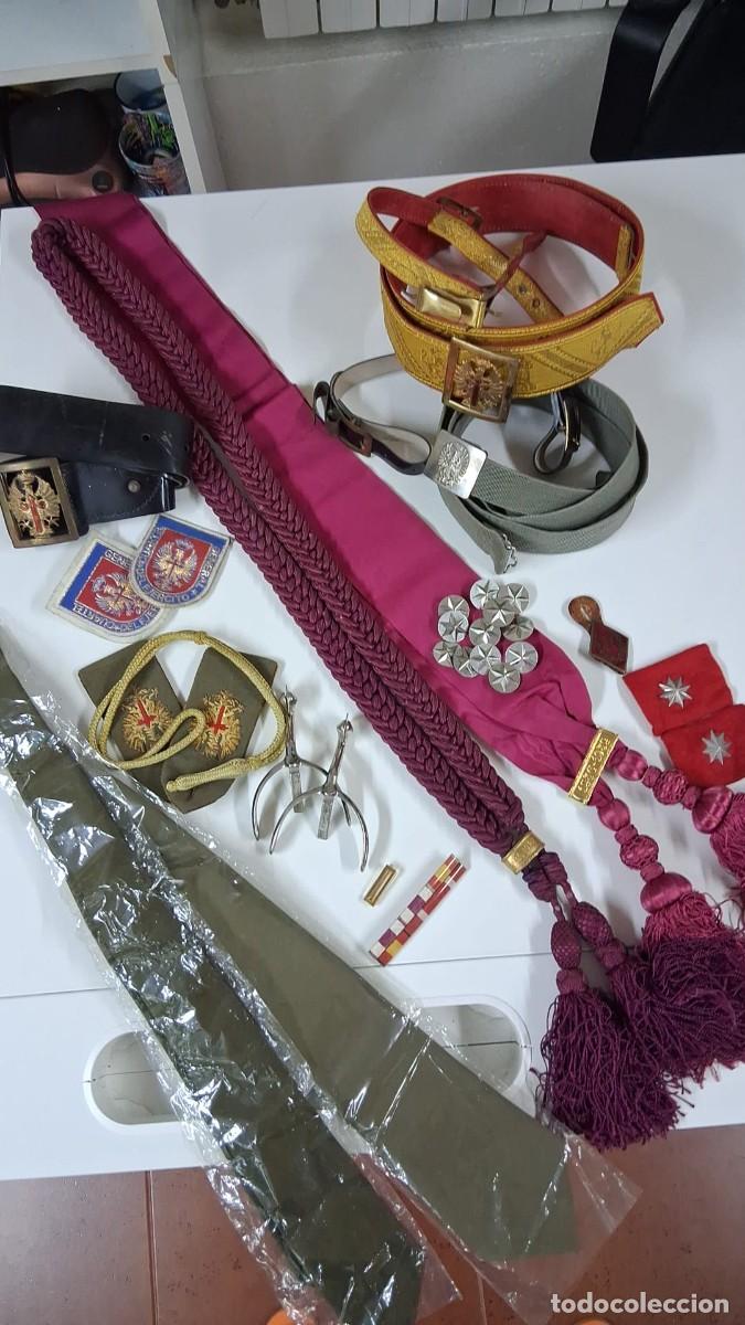 Militaria: Gran Lote Uniformidad General / Oficial Ej&eacute;rcito Espa&ntilde;ol - Faja 1936-1939, Cinturones Gala C.G.