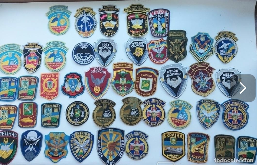 Militaria: Lote de 45 parches de las Fuerzas Armadas de Ucrania.